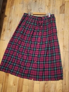 Vintage Susan Bristol Plaid Skirt
